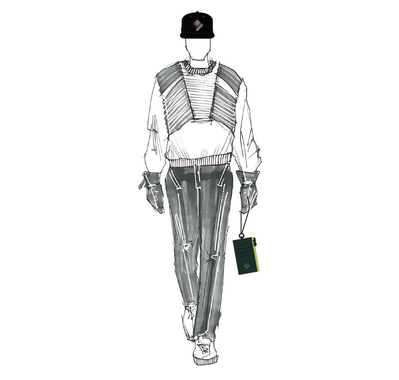 CASQUETTE GRISE - COSMOS